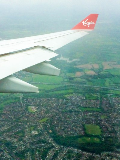 English Countryside from Plane