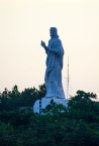 Statue of Christ welcomes ships to port.